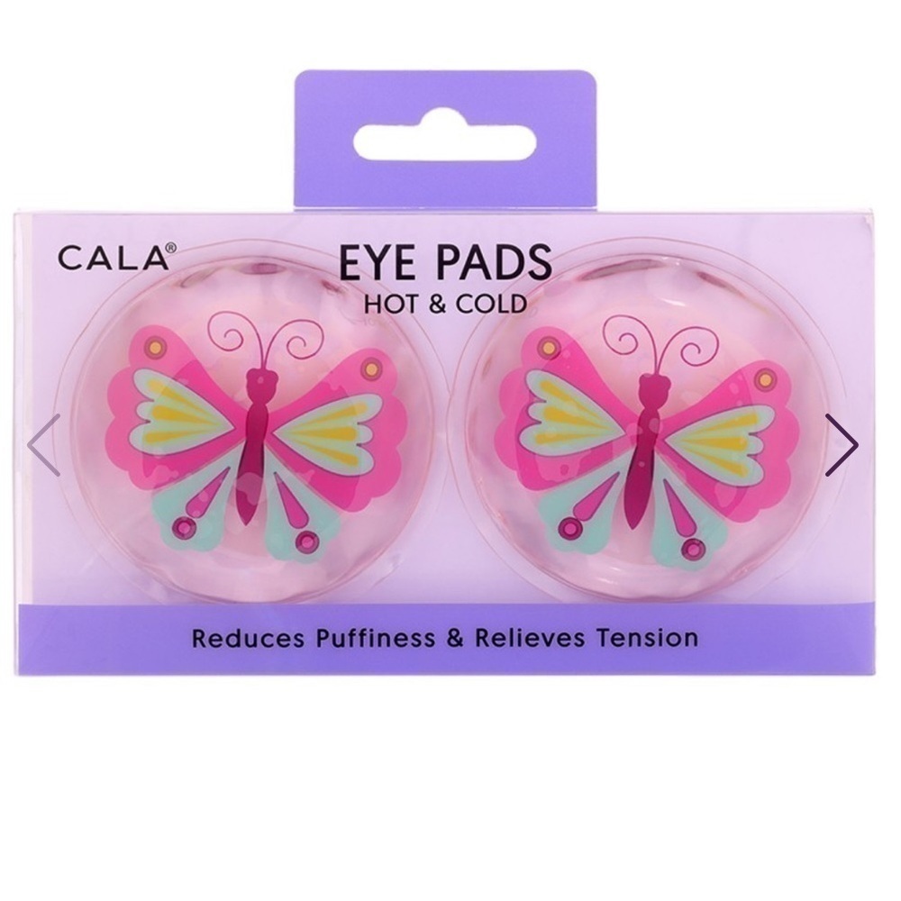 NEW CALA Hot & Cold Gel Eye Pads Butterfly reduce puffiness & relieve tension